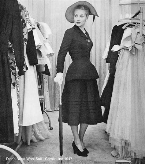 1947 dior fashion|1947 Dior clothing line.